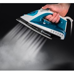 Russell Hobbs Supreme Steam Pro 23971-56 Steam Iron 2600W - Powerful, Stylish, and Efficient in Black, Blue, and Gray